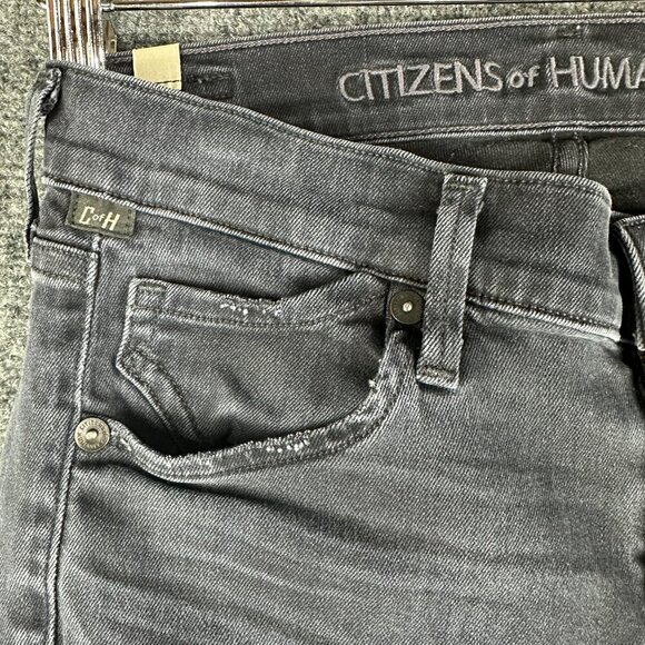 Citizens of Humanity Jeans Womens 26 Avedon Skinny Black Cotton Stretch - Picture 6 of 11